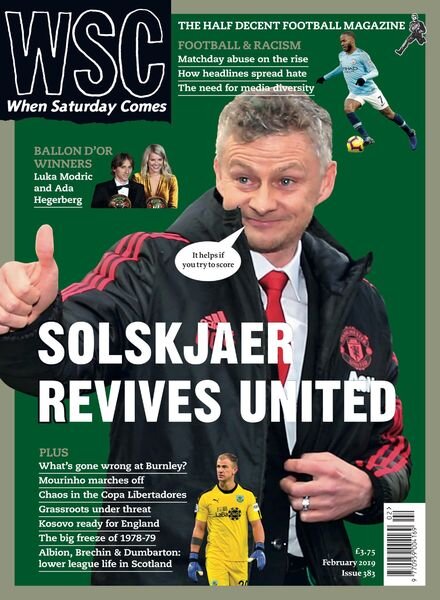 When Saturday Comes – February 2019 Cover