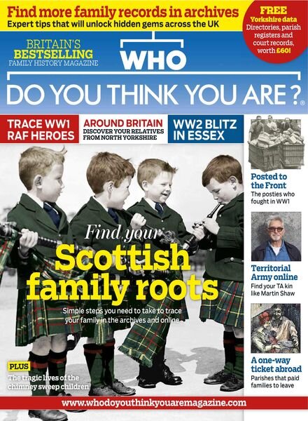 Who Do You Think You Are – September 2014 Cover