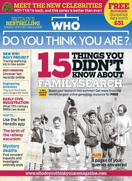 Who Do You Think You Are – Summer 2016 Cover