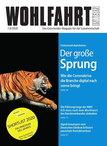 Wohlfahrt Intern – Juli 2020 Cover