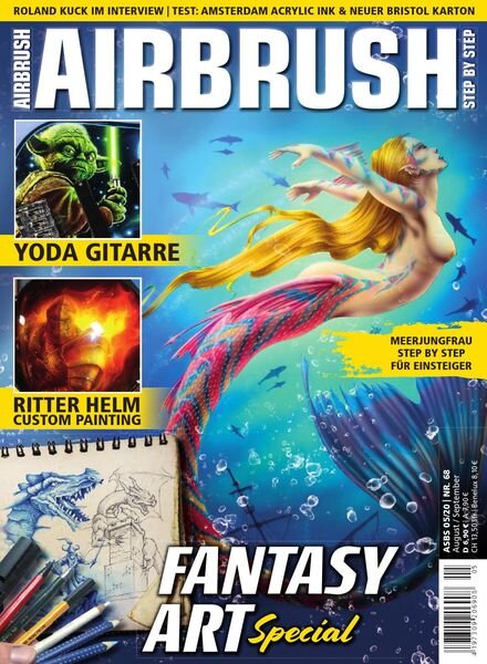 Airbrush Step by Step German Edition – August-September 2020 Cover