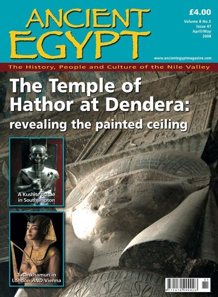 Ancient Egypt – April – May 2008 Cover