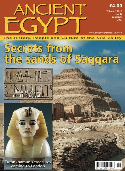 Ancient Egypt – June – July 2007 Cover