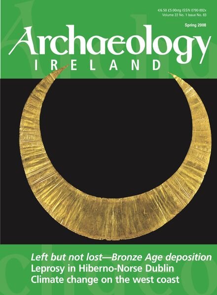 Archaeology Ireland – Spring 2008 Cover