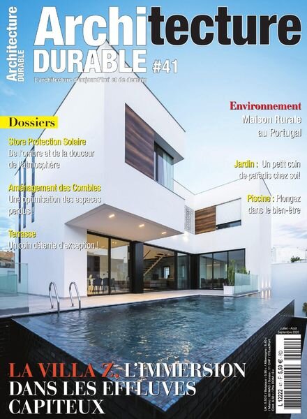 Architecture Durable – Juillet-Septembre 2020 Cover