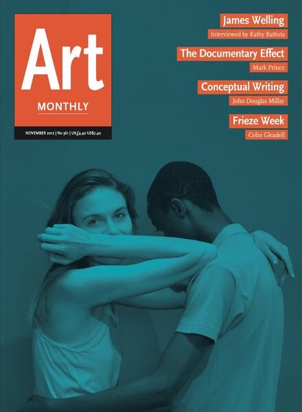 Art Monthly – November 2012 Cover