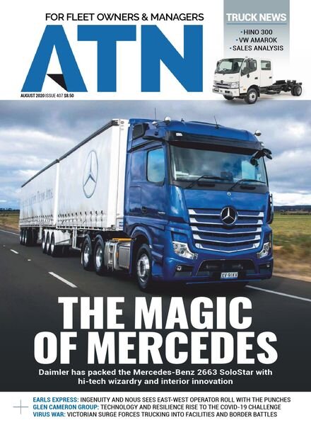 Australasian Transport News ATN – August 2020 Cover