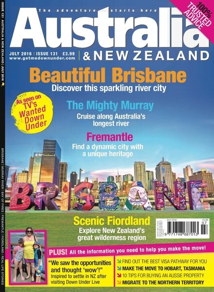 Australia & New Zealand – July 2016 Cover