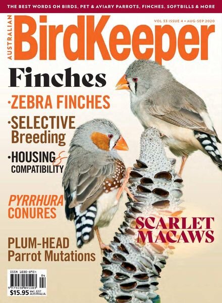 Australian Birdkeeper – August-September 2020 Cover