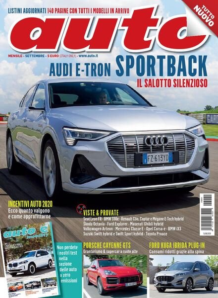 Auto – Settembre 2020 Cover