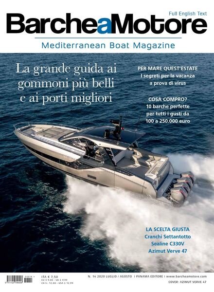 Barche a Motore – Luglio-Agosto 2020 Cover