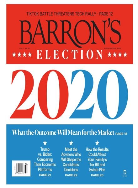 Barron’s – 10 August 2020 Cover