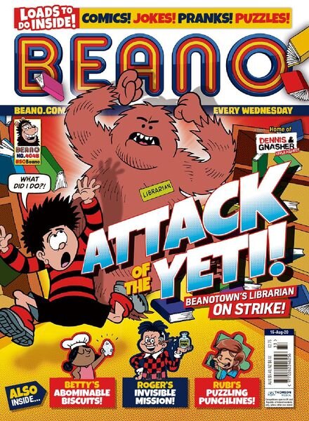 Beano – 15 August 2020 Cover