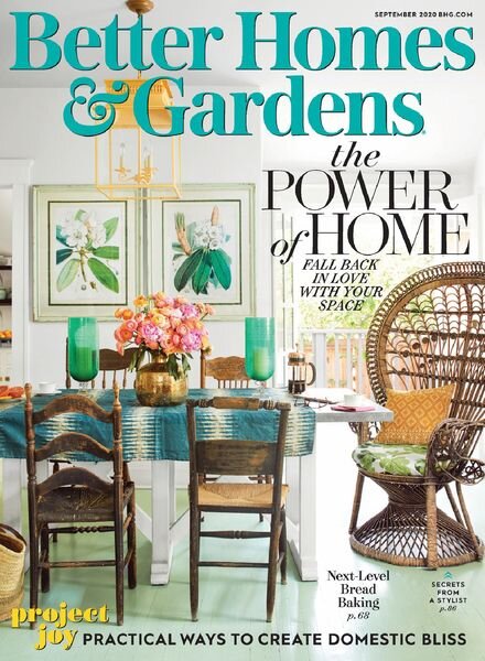 Better Homes & Gardens USA – September 2020 Cover