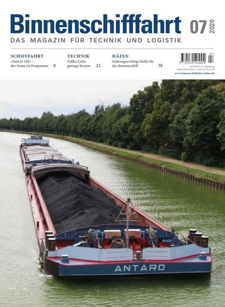 Binnenschifffahrt – Juli 2020 Cover