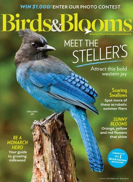 Birds & Blooms – August-September 2020 Cover