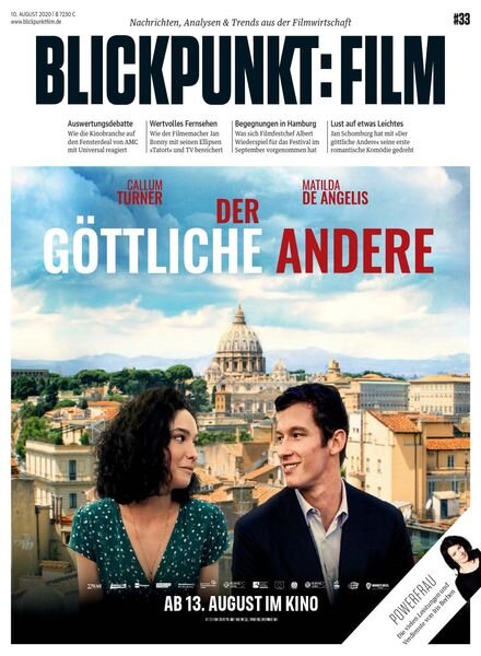 Blickpunkt Film – 10 August 2020 Cover