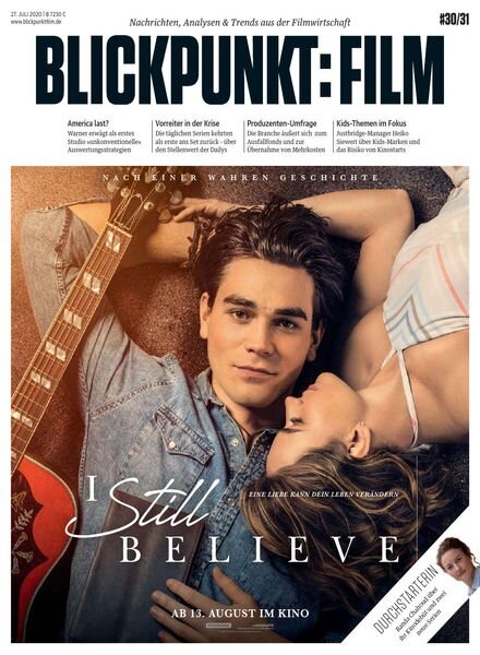 Blickpunkt Film – 27 Juli 2020 Cover