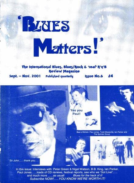 Blues Matters! – Issue 6 Cover