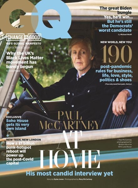 British GQ – September 2020 Cover
