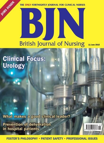 British Journal of Nursing – 11 June 2015 Cover