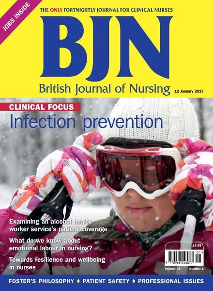 British Journal of Nursing – 12 January 2017 Cover
