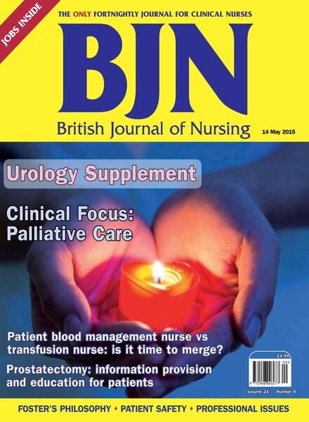 British Journal of Nursing – 14 May 2015 Cover