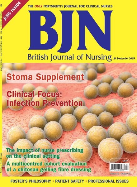 British Journal of Nursing – 24 September 2015 Cover