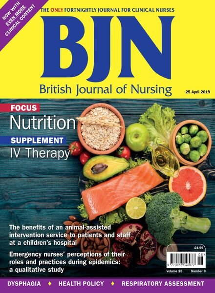 British Journal of Nursing – 25 April 2019 Cover