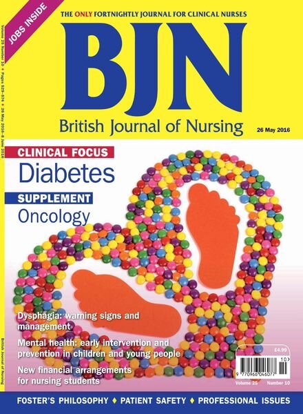 British Journal of Nursing – 26 May 2016 Cover