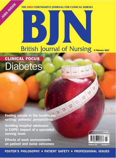 British Journal of Nursing – 9 February 2017 Cover