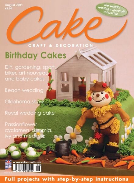 Cake Decoration & Sugarcraft – August 2011 Cover
