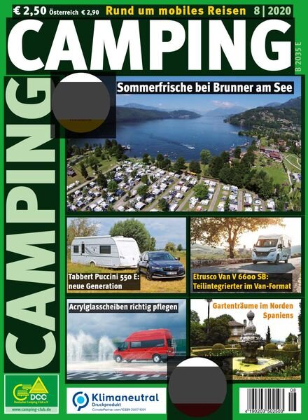 Camping Germany – August 2020 Cover