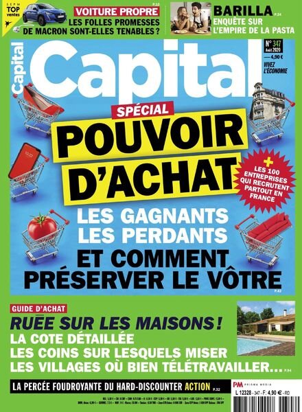 Capital France – Aout 2020 Cover