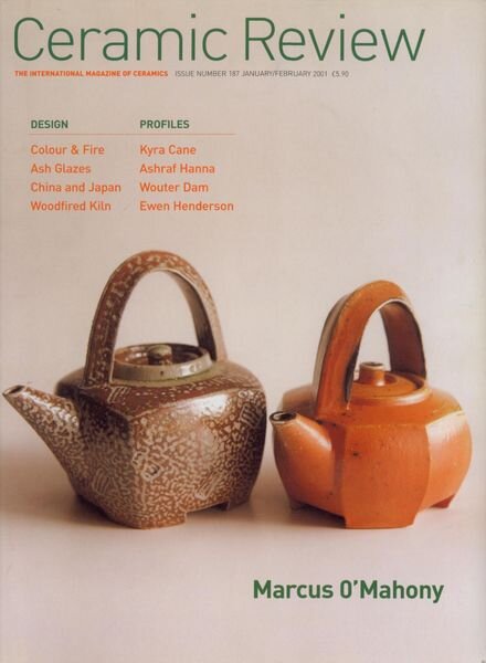 Ceramic Review – January- February 2001 Cover