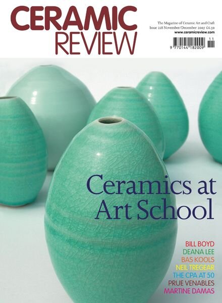 Ceramic Review – November- December 2007 Cover