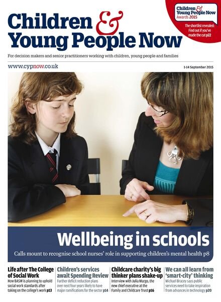Children & Young People Now – 1 September 2015 Cover