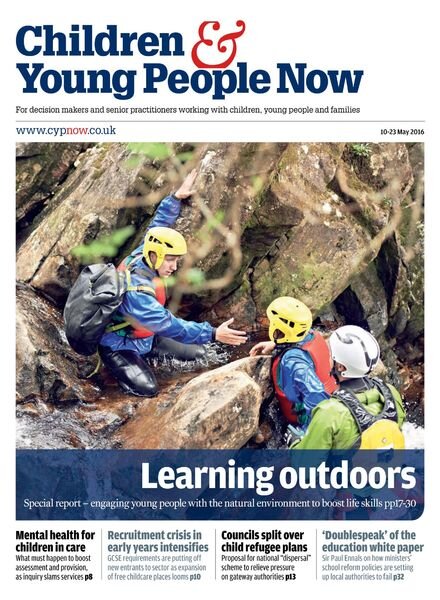 Children & Young People Now – 10 May 2016 Cover