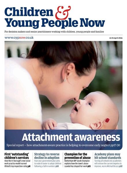 Children & Young People Now – 12 April 2016 Cover