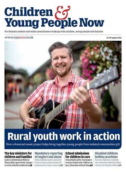 Children & Young People Now – 16 August 2016 Cover
