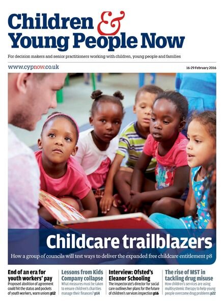 Children & Young People Now – 16 February 2016 Cover