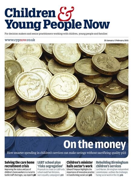 Children & Young People Now – 20 January 2015 Cover