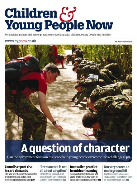 Children & Young People Now – 23 June 2015 Cover