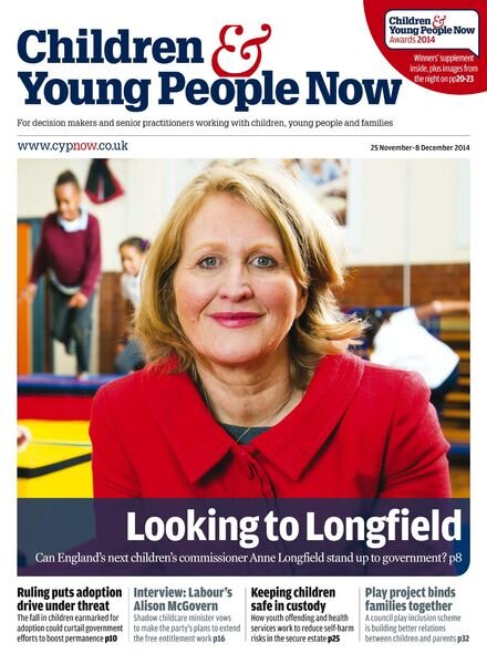 Children & Young People Now – 25 November 2014 Cover