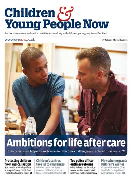 Children & Young People Now – 27 October 2015 Cover