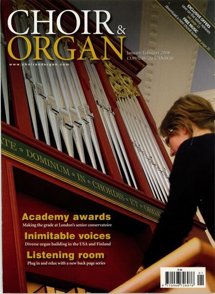 Choir & Organ – January-February 2008 Cover