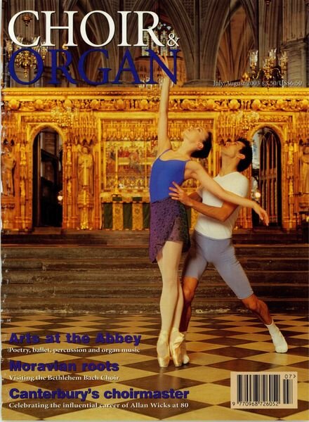 Choir & Organ – July-August 2003 Cover