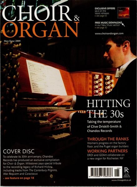 Choir & Organ – May-June 2009 Cover
