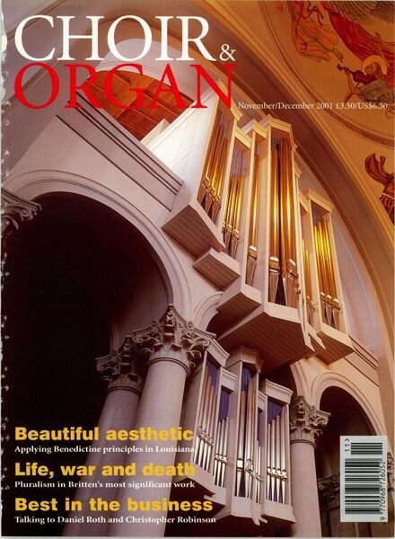 Choir & Organ – November-December 2001 Cover