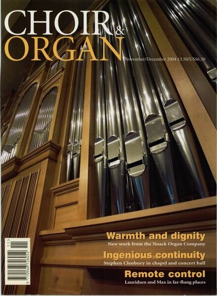 Choir & Organ – November-December 2004 Cover